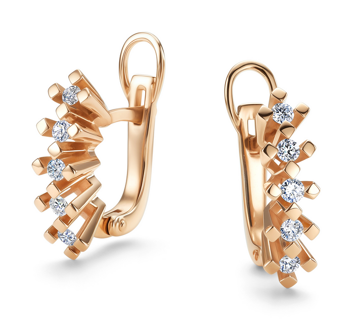 Серьги Алькор 26650-100 золото 5.41гр купить,878300