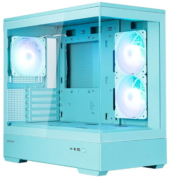 Корпус Zalman P30 V2 голубой купить,NaN