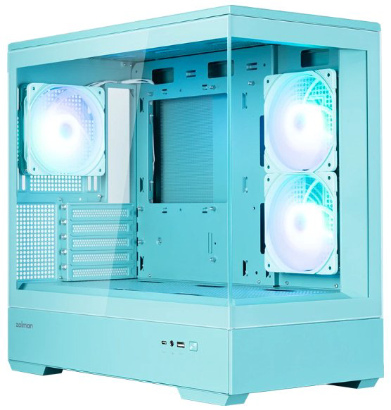 Корпус Zalman P30 V2 голубой купить,NaN