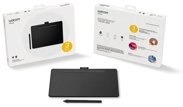 Графический планшет Wacom Intuos Medium CTL-6100K-B черный