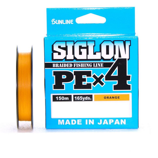 Рыболовная леска Sunline Siglon PEx4 0.153 мм 150 м оранжевая SIGPE4O08