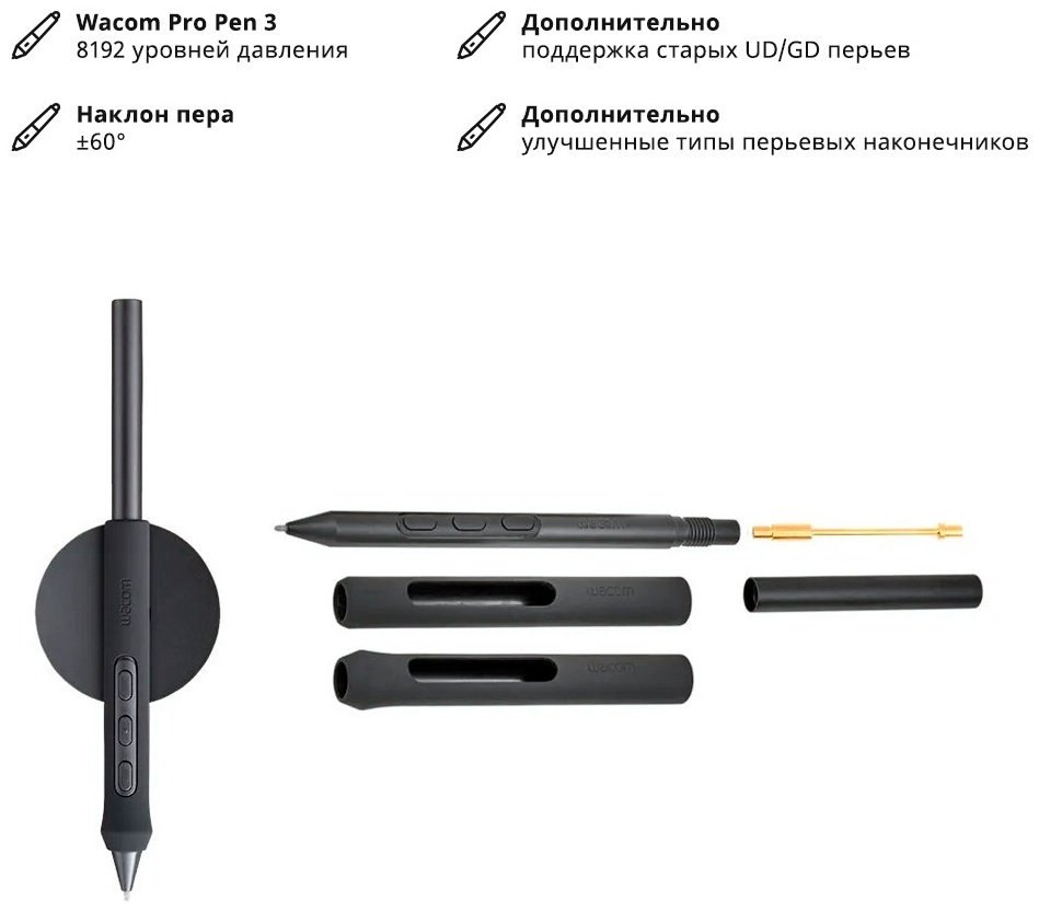 Графический планшет Wacom Intuos Pro pen tablet small PTK470K0B черный - ForteMarket Графический планшет Wacom Intuos Pro pen tablet small PTK470K0B черный купить,162990