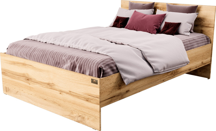Кровать Мебель Азии Алиса 140x200см с матрасом коричневая купить,NaN