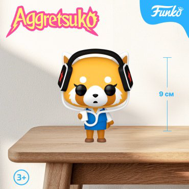 Фигурка Funko Aggretsuko with headphones 9 см 1 шт купить,NaN