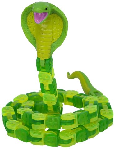 Игрушка-мялка Zing Кобра KX130CG зеленый