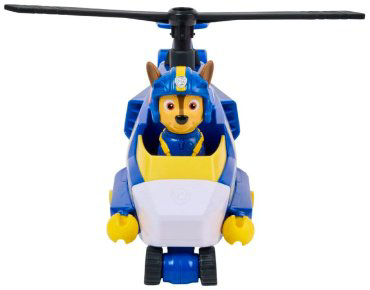 Фигурка PAW Patrol "Щенячий патруль" на воздушном транспорте, Chase 6 см 1 шт