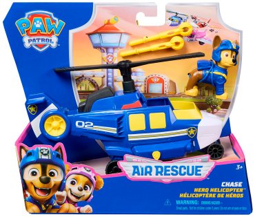 Фигурка PAW Patrol "Щенячий патруль" на воздушном транспорте, Chase 6 см 1 шт