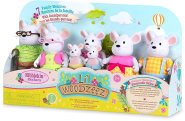 Фигурка Battat Lil Woodzeez Большая семья Мышей 9 см 7 шт