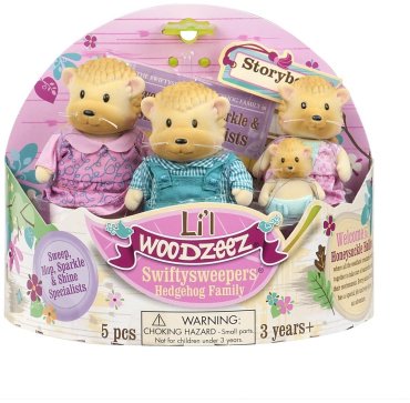 Фигурка Lil Woodzeez Семья Ежиков 7 см 4 шт