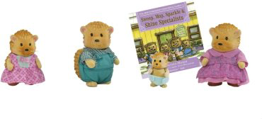 Фигурка Lil Woodzeez Семья Ежиков 7 см 4 шт