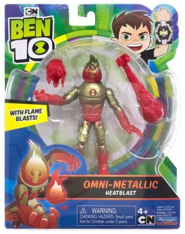 Ben 10 Фигурка Человек-Огонь Металлик 12.5 см