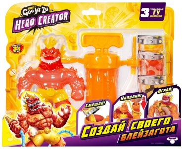 Фигурка Goo Jit Zu Новая серия Гуджитсу Создатель героя Блейзагон Hero creator 13 см 1 шт