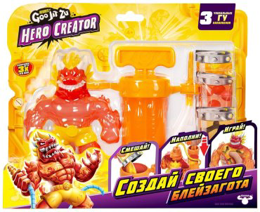 Фигурка Goo Jit Zu Новая серия Гуджитсу Создатель героя Блейзагон Hero creator 13 см 1 шт купить,NaN