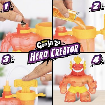 Фигурка Goo Jit Zu Новая серия Гуджитсу Создатель героя Блейзагон Hero creator 13 см 1 шт