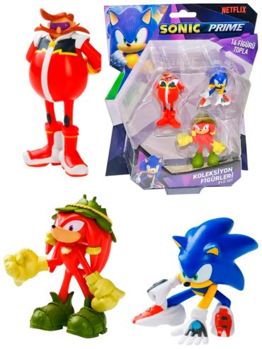 Фигурка Sonic Sonic/Knuckles/Eggman 6.5 см 3 шт