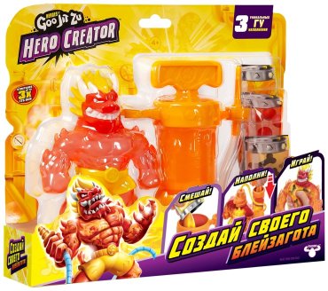 Фигурка Goo Jit Zu Новая серия Гуджитсу Создатель героя Блейзагон Hero creator 13 см 1 шт купить,NaN