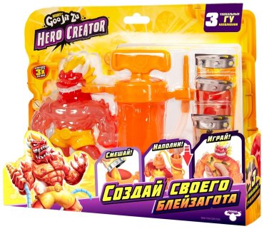 Фигурка Goo Jit Zu Новая серия Гуджитсу Создатель героя Блейзагон Hero creator 13 см 1 шт купить,NaN