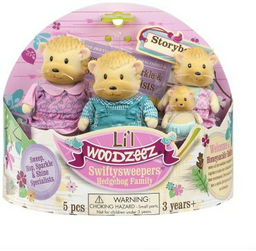 Фигурка Lil Woodzeez Семья Ежиков 7 см 4 шт