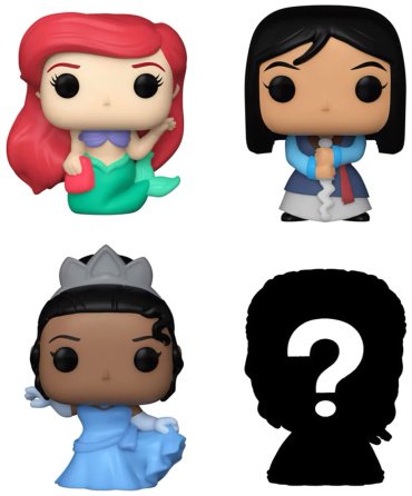Фигурка Funko Ariel 2.3 см 4 шт