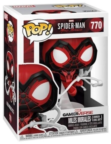 Funko POP! Bobble Marvel Games Miles Morales Miles Crimson Cowl Suit 50155