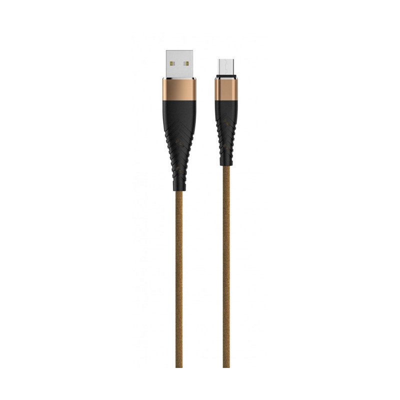 Кабель Olmio Solid Lightning-USB 2.0 1.2м коричневый