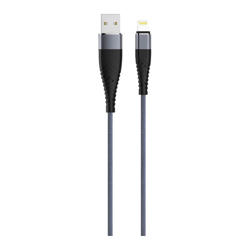 Кабель Olmio Deluxe USB 2.0-Lightning 1.2м синий
