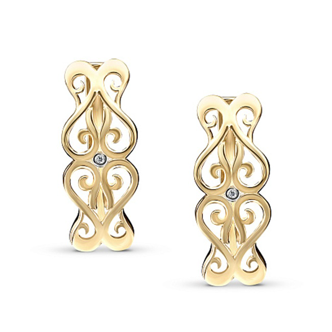 Серьги Алькор 26798-300 золото 2.72гр купить,NaN