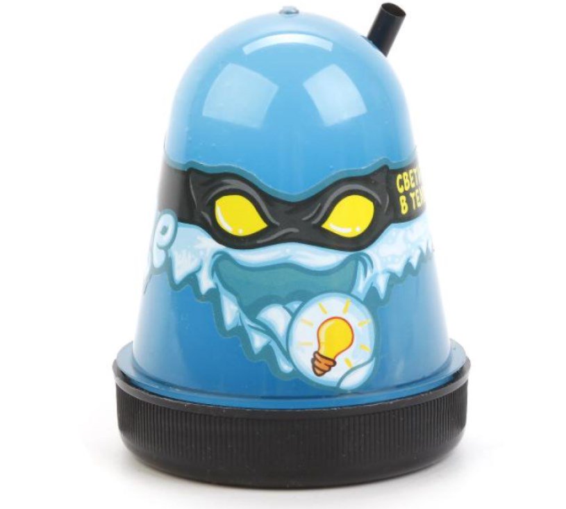 Слайм Slime Ninja светится в темноте синий 130гр купить,NaN
