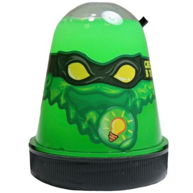 Слайм Slime Ninja светится в темноте зеленый 130гр купить,NaN