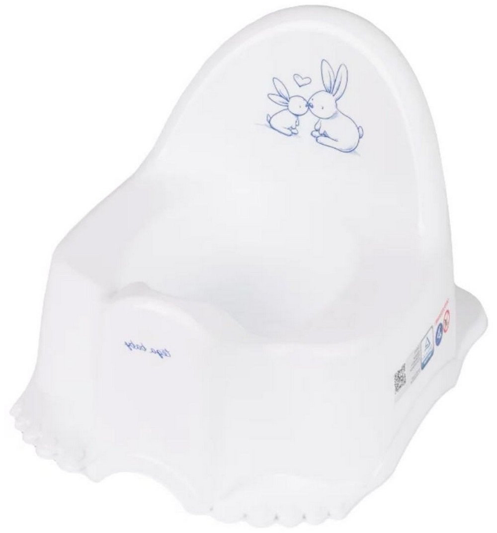 Горшок детский Tega Эко Кролики белый