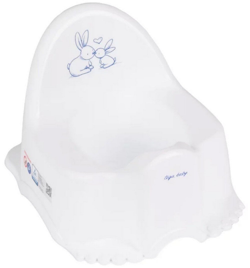 Горшок детский Tega Эко Кролики белый