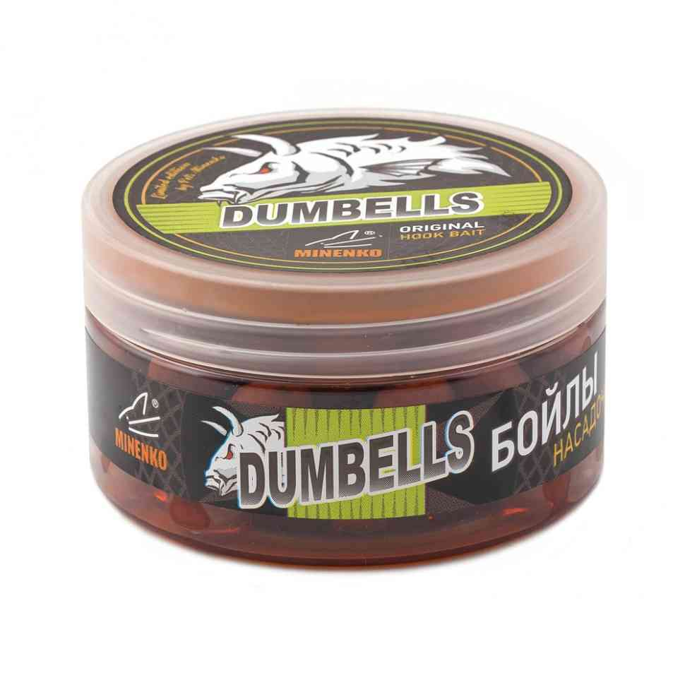 Бойлы вареные в дипе Minenko Dumbells Mandarin 14x20мм 150гр - ForteMarket Бойлы вареные в дипе Minenko Dumbells Mandarin 14x20мм 150гр купить,0