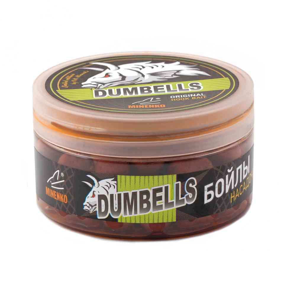 Бойлы вареные в дипе Minenko Dumbells Orange Plum 14x20мм 150гр купить,0
