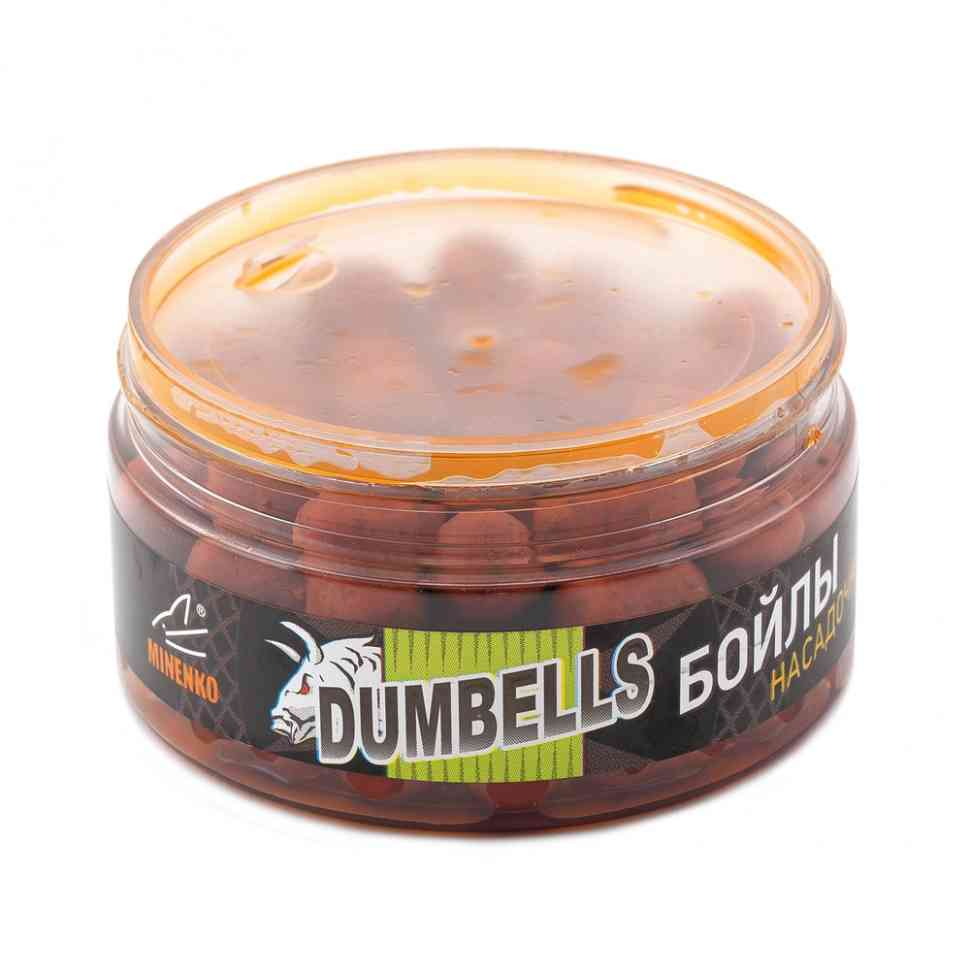 Бойлы вареные в дипе Minenko Dumbells Orange Plum 14x20мм 150гр купить,0