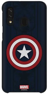 Чехол Samsung Smart Cover Marvel для Galaxy A40 Captain America Edition синий купить,NaN