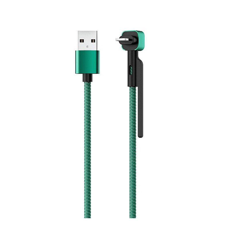 Кабель Olmio Stand USB 2.0 Lightning зеленый купить,2990
