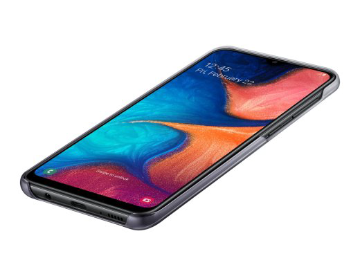Чехол Samsung Gradation Cover для Galaxy A20 черный купить,NaN