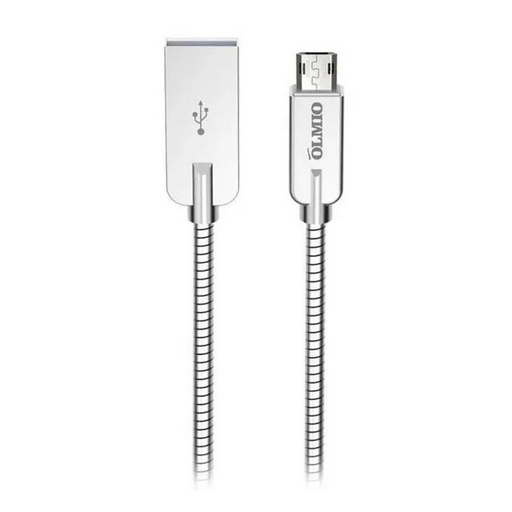 Кабель Olmio Steely USB 2.0 microUSB 1.2 серый
