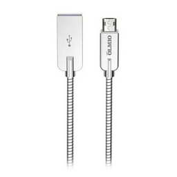 Кабель Olmio Steely USB 2.0 microUSB 1.2 серый