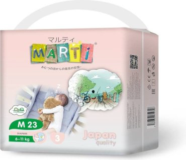 Подгузники MARTI M, 23 шт купить,NaN