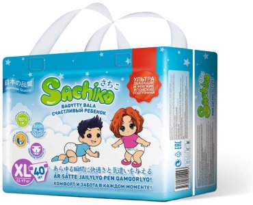 Подгузники Sachiko XL, 40 шт
