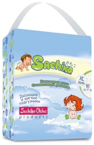 Подгузники Sachiko XL, 18 шт