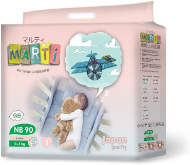 Подгузники MARTI 1, 90 шт