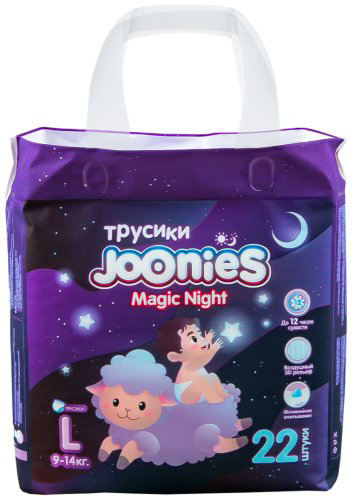 Трусики Joonies Magic Night (ночные) L, 22 шт купить,NaN