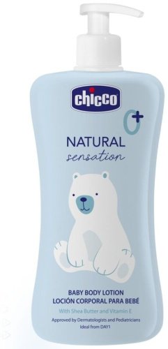 Chicco Лосьон для тела Natural Sensation, с маслом ши, риса и сладкого миндаля 500 мл
