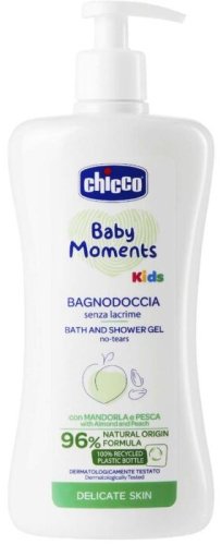Chicco Baby Moments с экстрактом миндаля и персика 500 мл