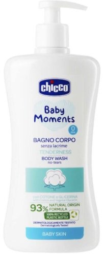 Chicco Пена для ванны Baby Moments Tenderness с экстрактом хлопка 500 мл