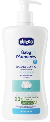 Chicco Пена для ванны Baby Moments Tenderness с экстрактом хлопка 500 мл