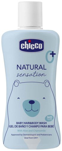 Средство мытья волос и тела Chicco без слез Natural Sensation, 200 мл купить,NaN