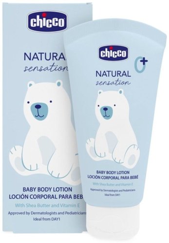 Chicco Лосьон для тела Natural Sensation, с маслом ши, риса и сладкого миндаля 150 мл